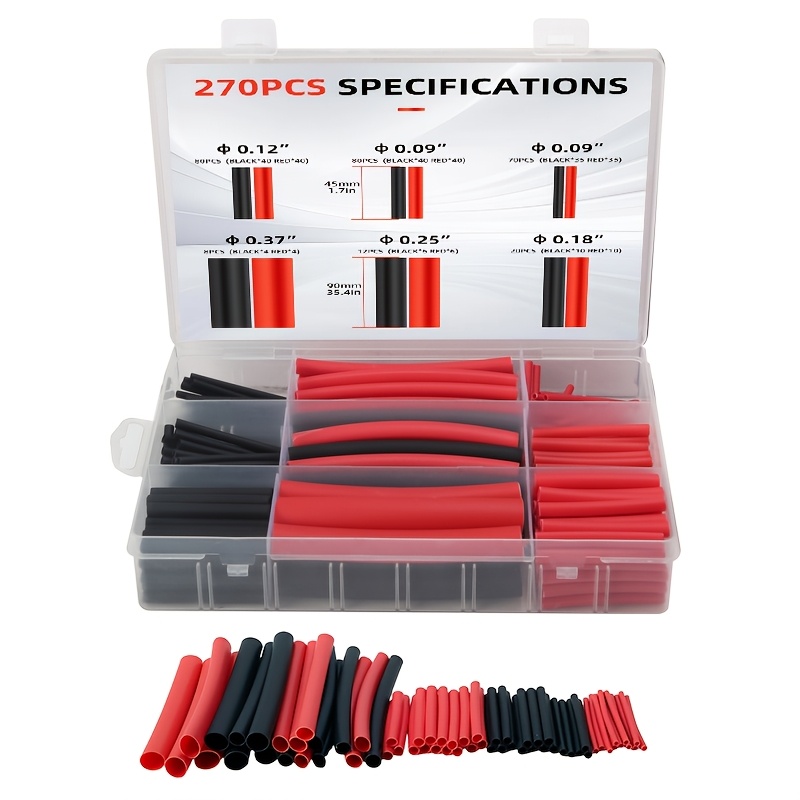 270PCS Heat shrink tubing in box